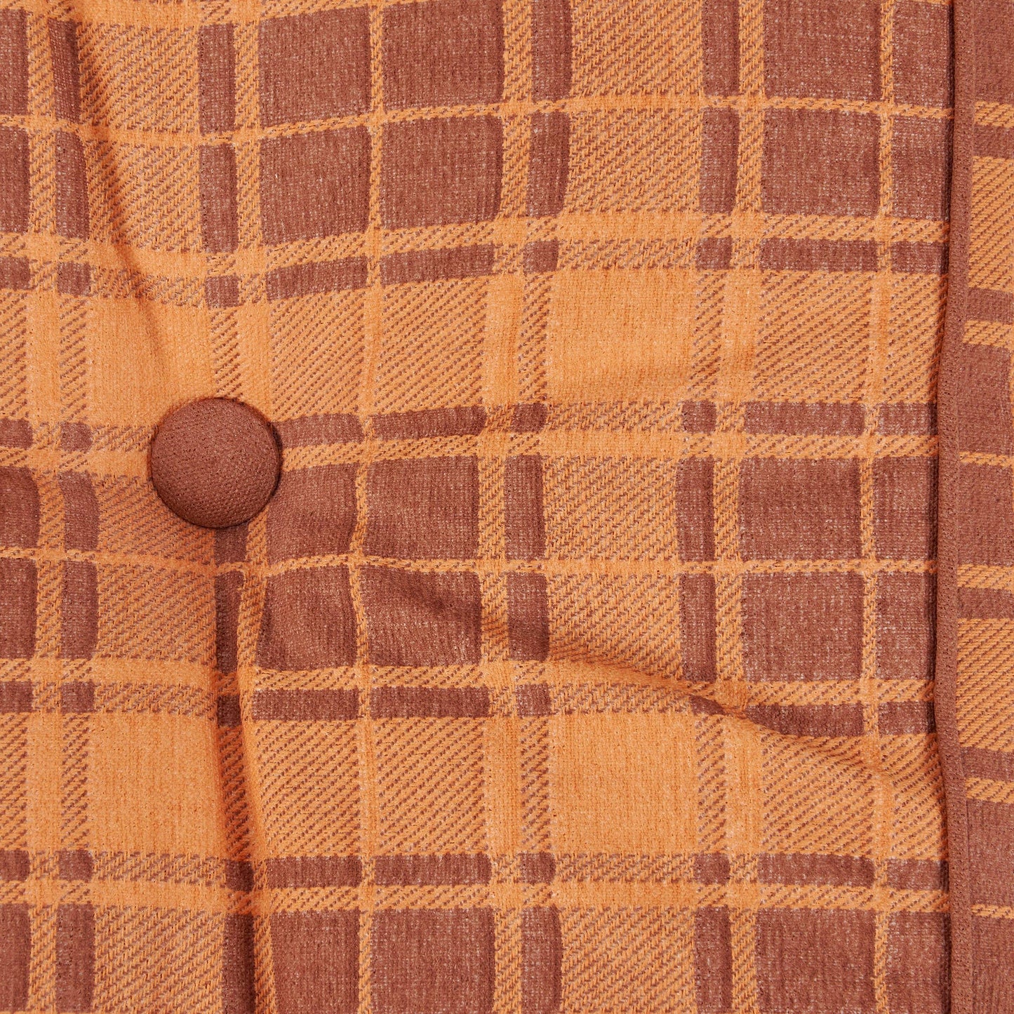 Orange Tartan Floor Pillow