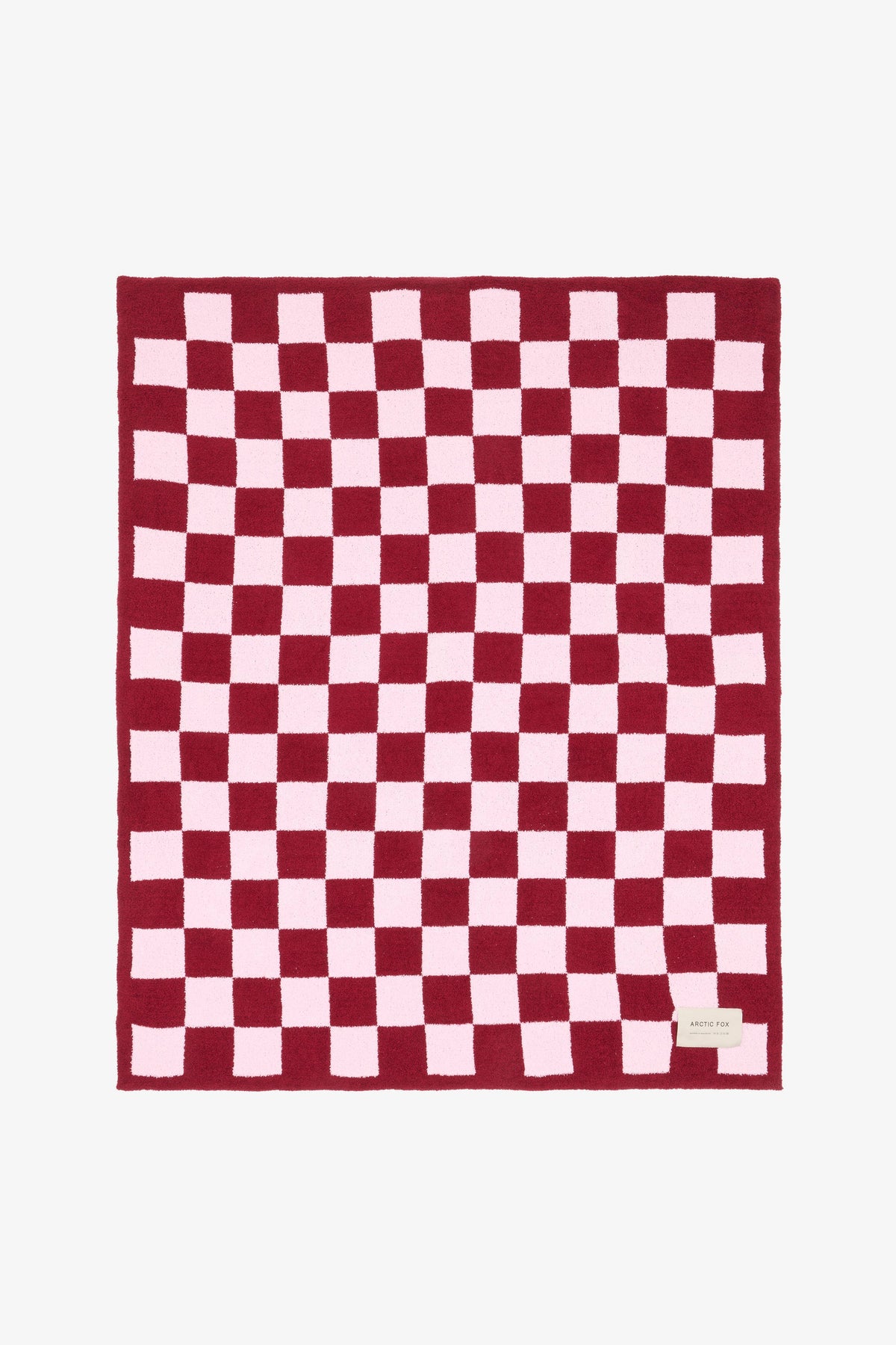 The Teddy Throw - 100% Recycled - Pink Check - FW26