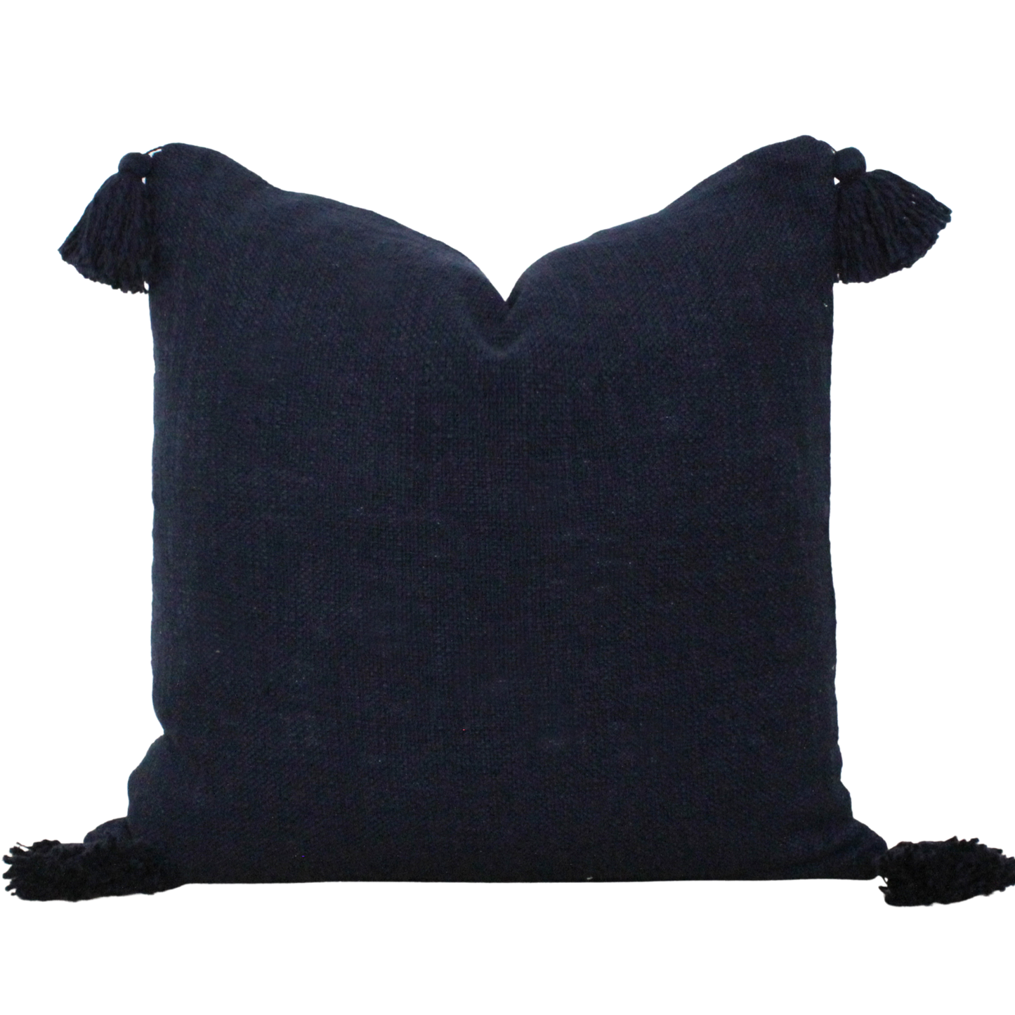 Hand Woven Tassel Throw Pillow