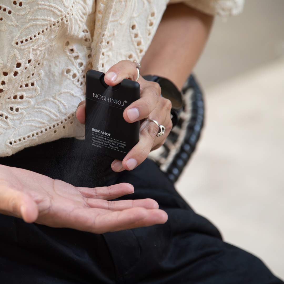 Refillable Bergamot Ultra-Moisturizing Pocket Hand Sanitizer