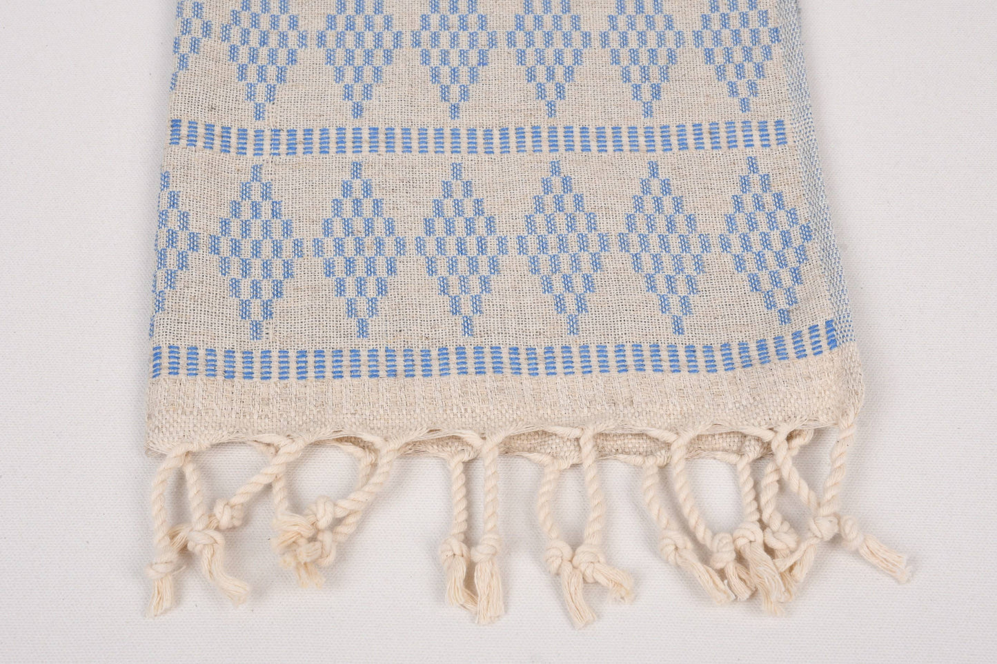 Turkish Hand Towels: Set of 2 (Blue Diamond)