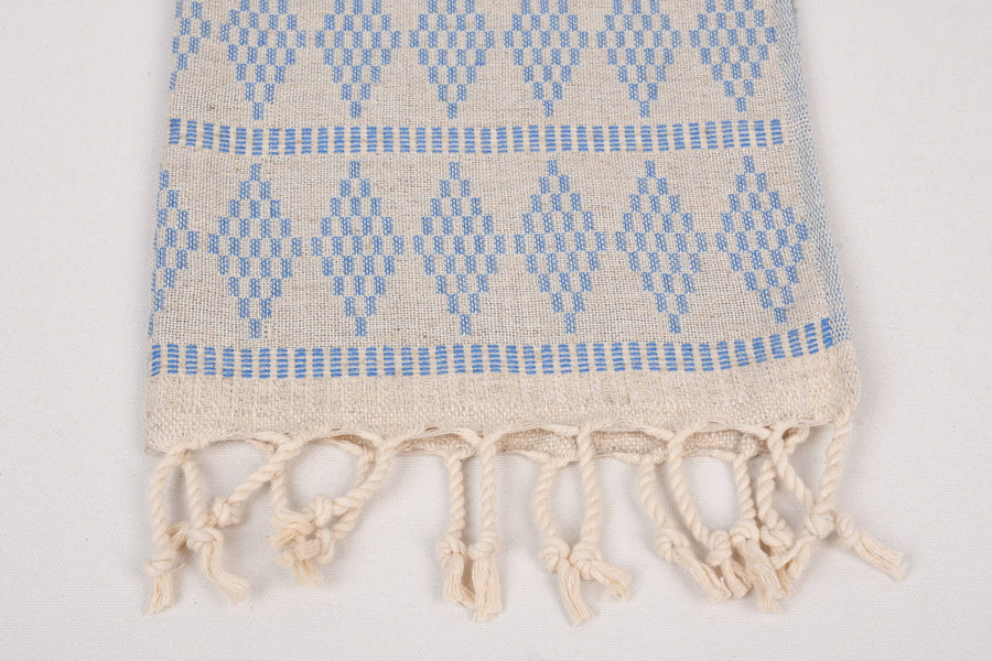 Turkish Hand Towels: Set of 2 (Blue Diamond)