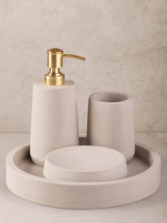 Casablanca Sandstone Bath Accessories Set (4-Piece)