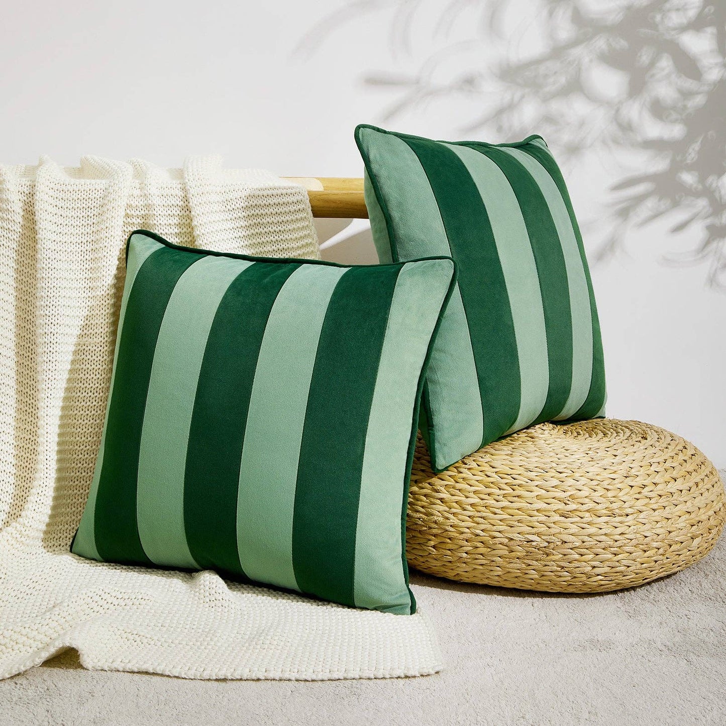 Tamarindo Pillow Covers (2-Pack) - Green/Light Green