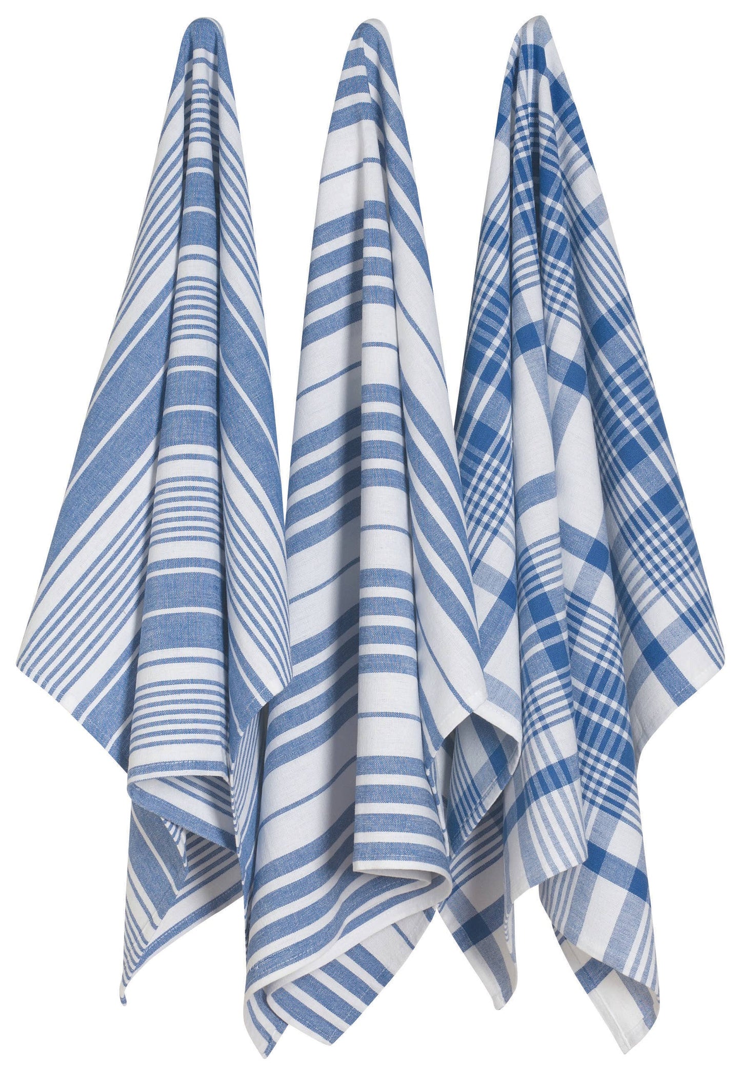 Royal Blue Jumbo Dishtowels Set of 3