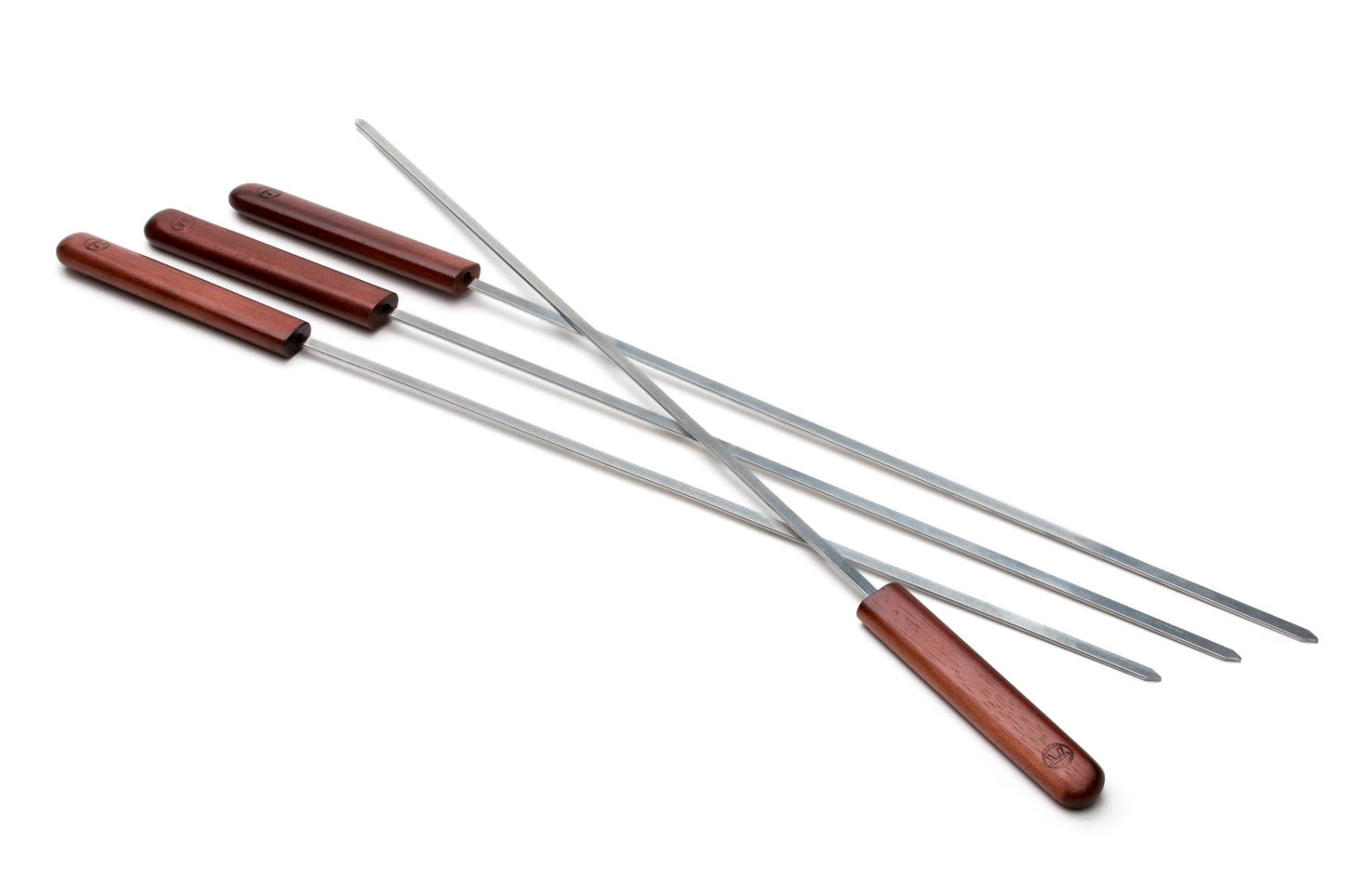 Outset Rosewood Barbecue Skewers,Stainless Steel Set 4, 20"