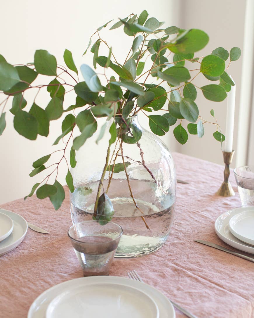 HEBRON HANDBLOWN HAMMERED GLASS VASES