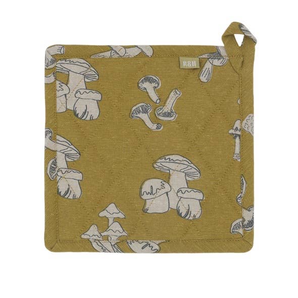 Pot Holder - Mushroom - Mustard