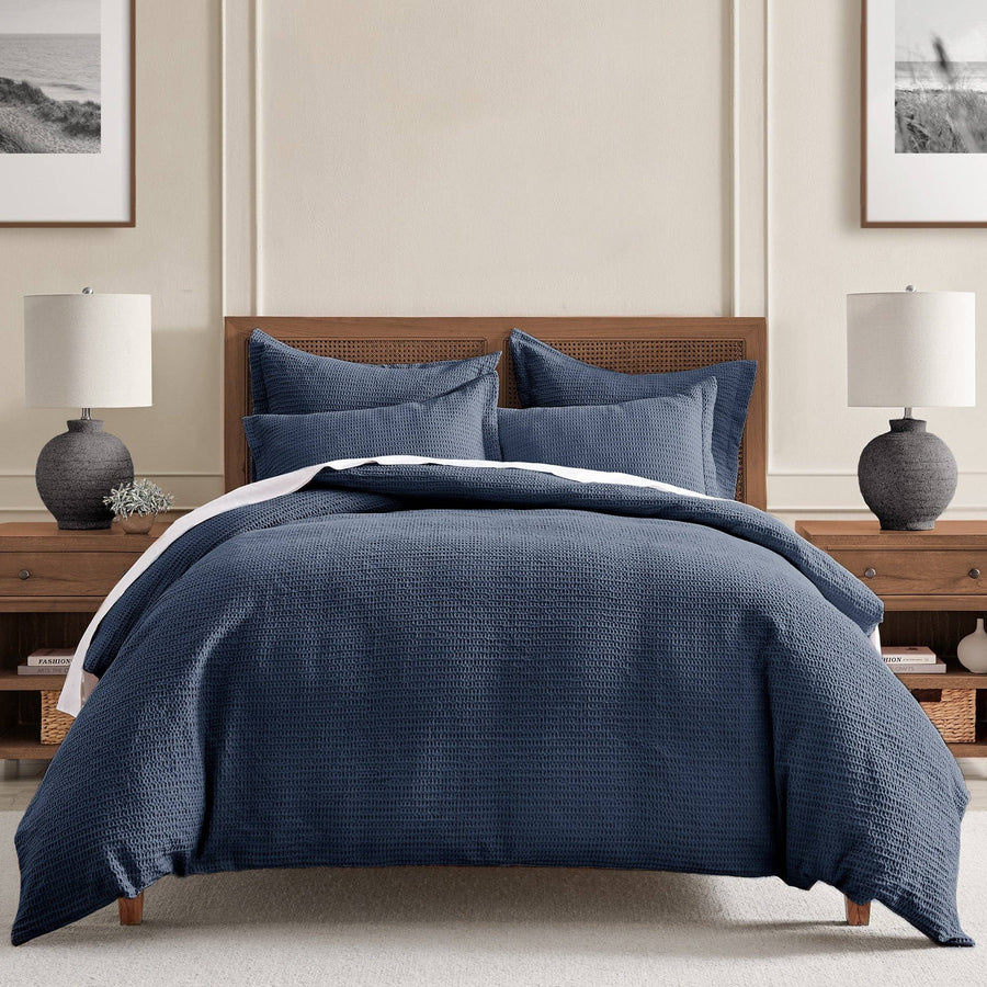 Cloud Waffle Duvet & Comforter Set