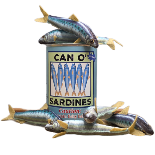 Can O' Sardines | Fish Stuffed Animal Plush w/Funny Jokes