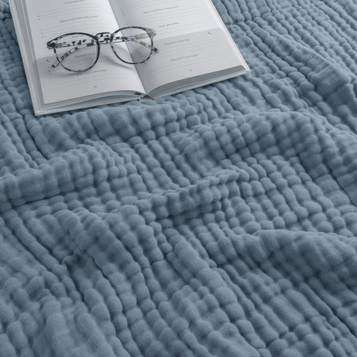 Muslin Blanket for Adults, 6-Layer Bedding by Comfy Cubs