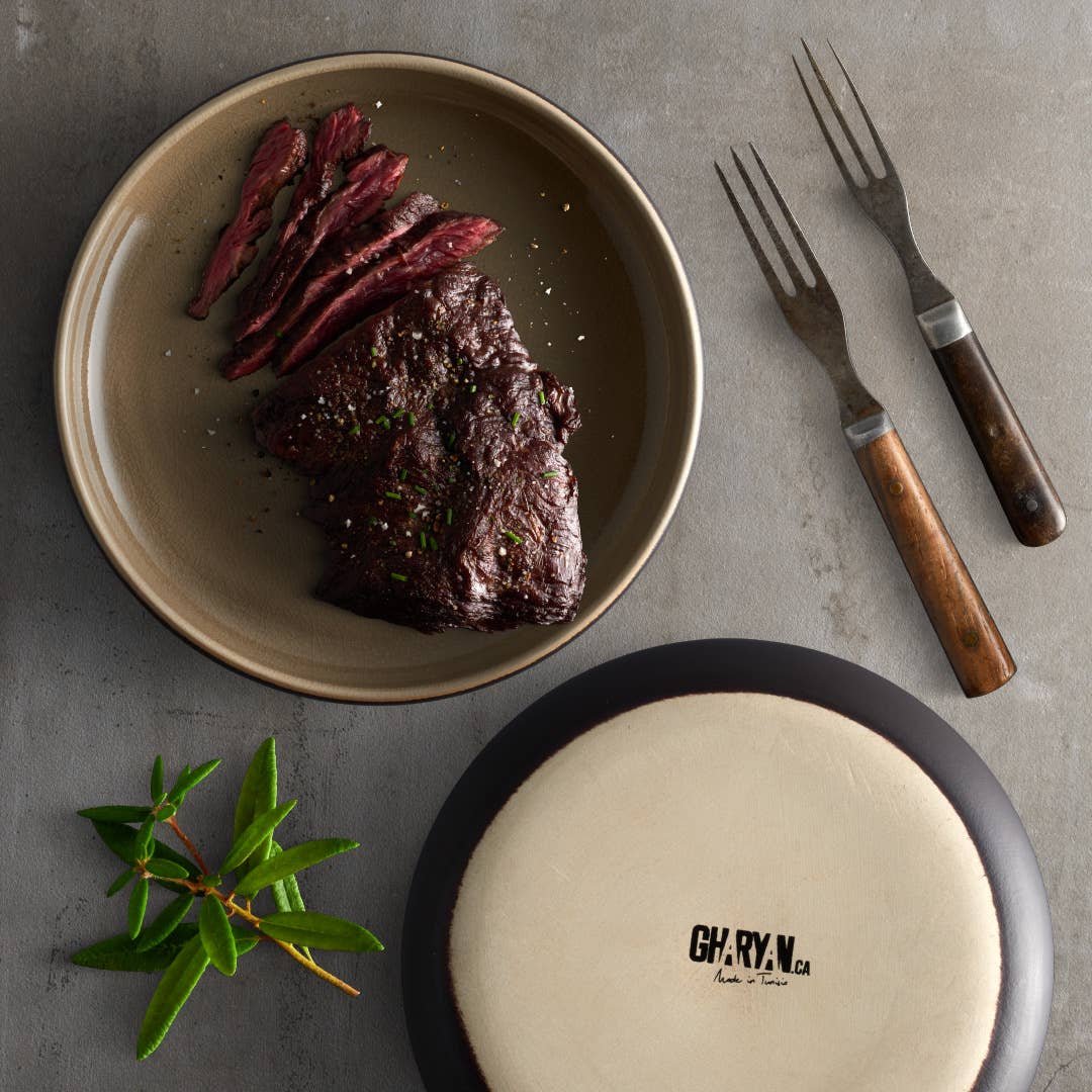 Set of 4: Stoneware Pasta/Salad Plate