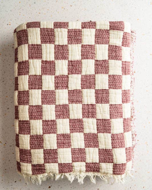 Mira Cotton Quilted Throw