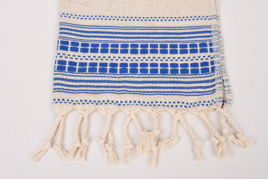 Turkish Hand Towels: Set of 2 (Blue loom)