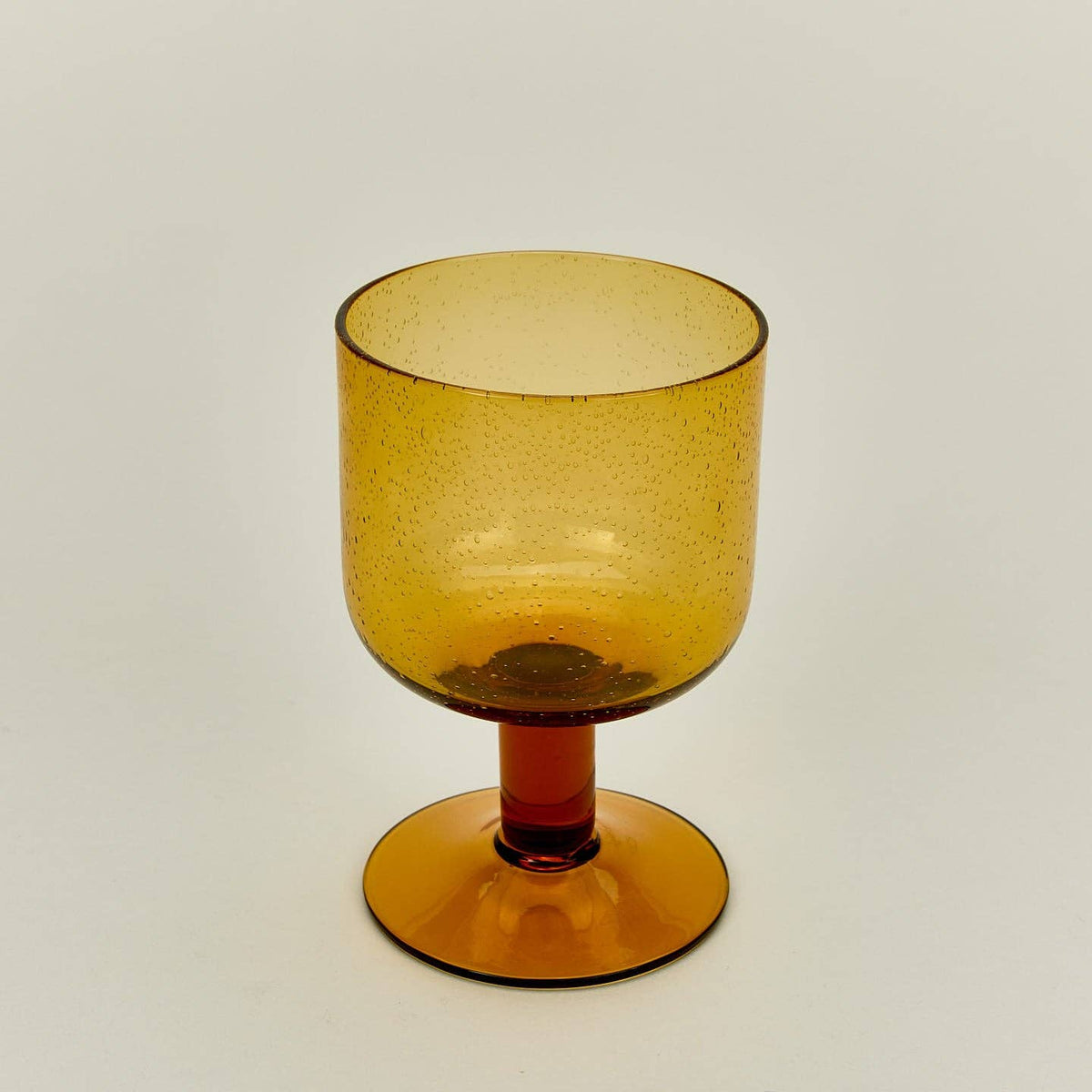 Simple Seeded Stemmed Glassware- Set of 4