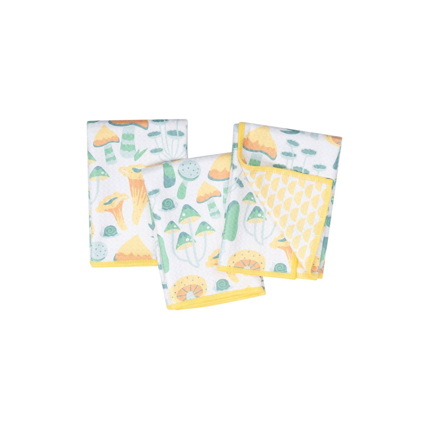 Mighty Mini Towel (Set of 3) Reversible - HJ Misty Mushrooms