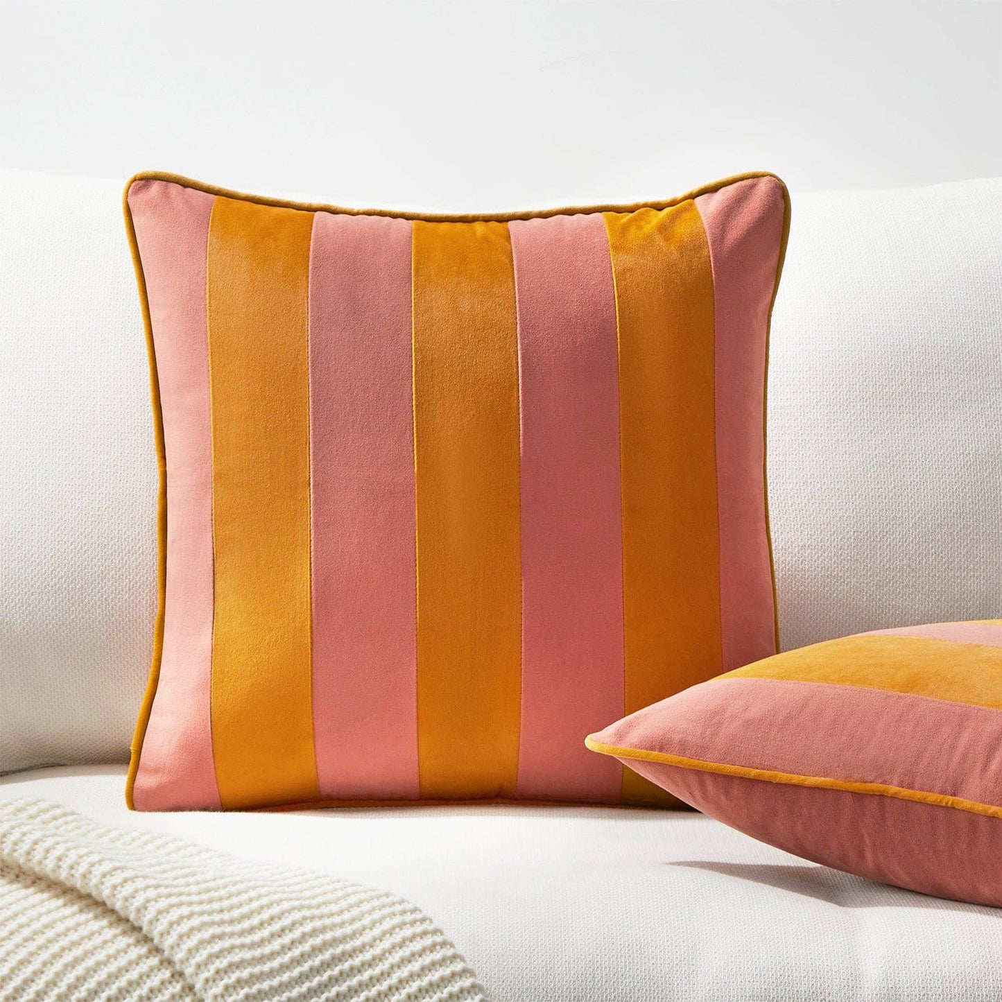 Tamarindo Pillow Covers (2-Pack) - Pink/Honey