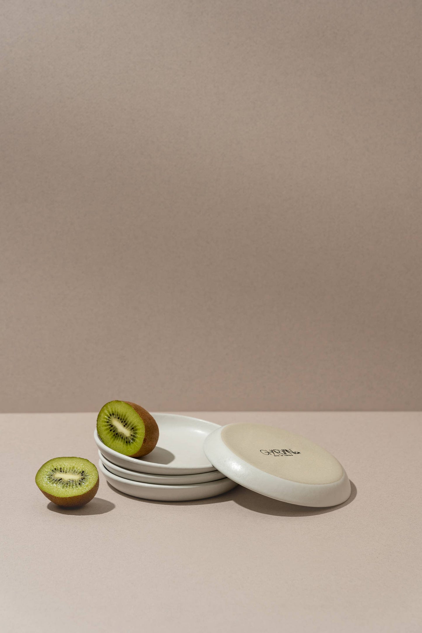 Handmade Stoneware Flat Side Plate | Edan 5.1"