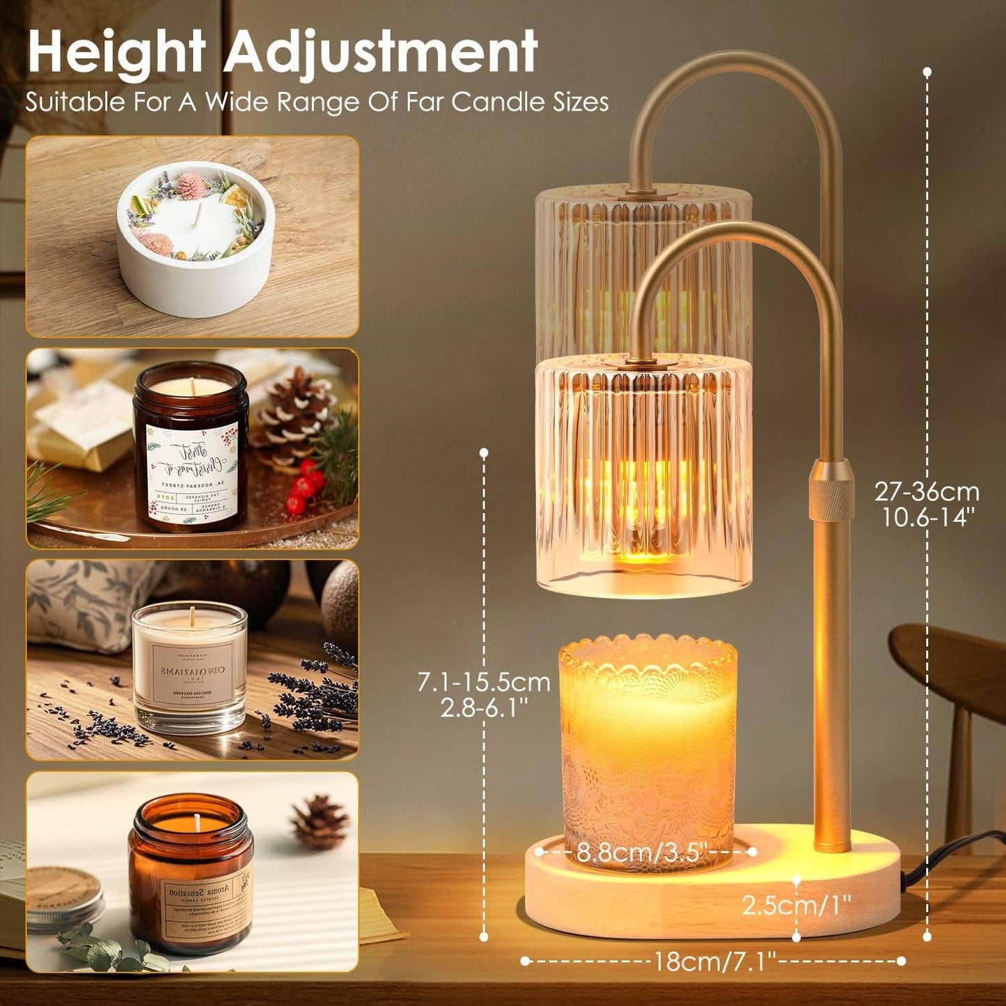 Candle Warmer Lamp FlameFree With Programmable Timer