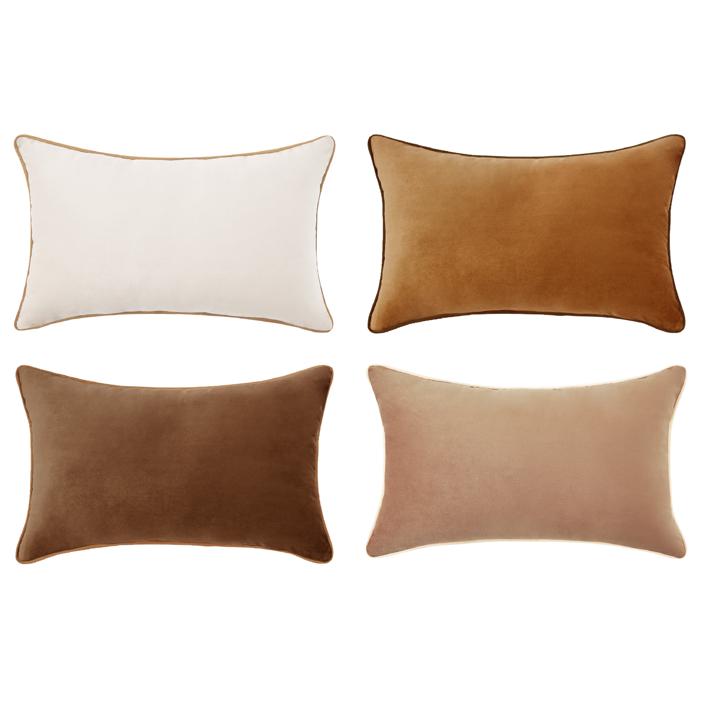 Monteverde Pillow Covers (4-Pack) - Brown/Beige