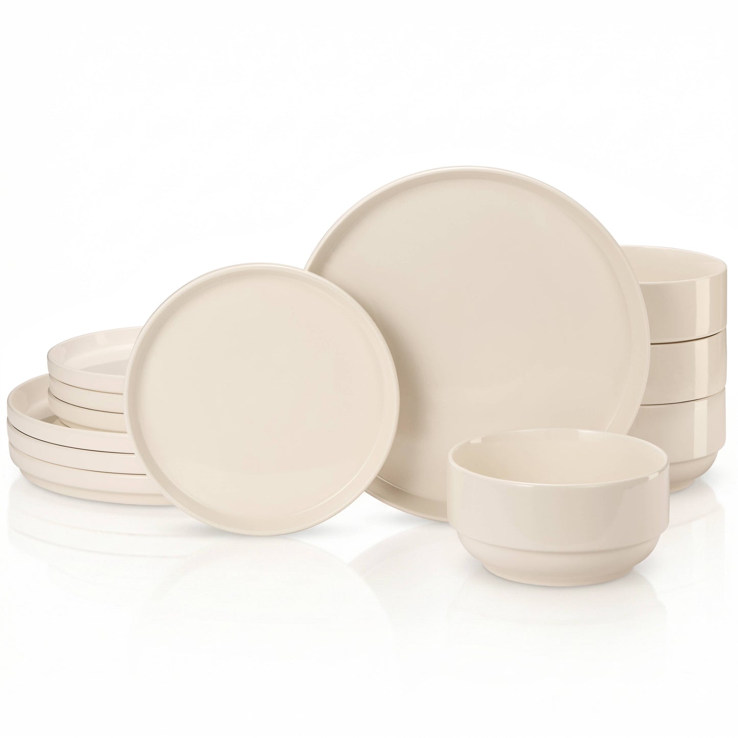 Kook Dinnerware Set, 12 Piece, Ceramic, Cambridge Classics