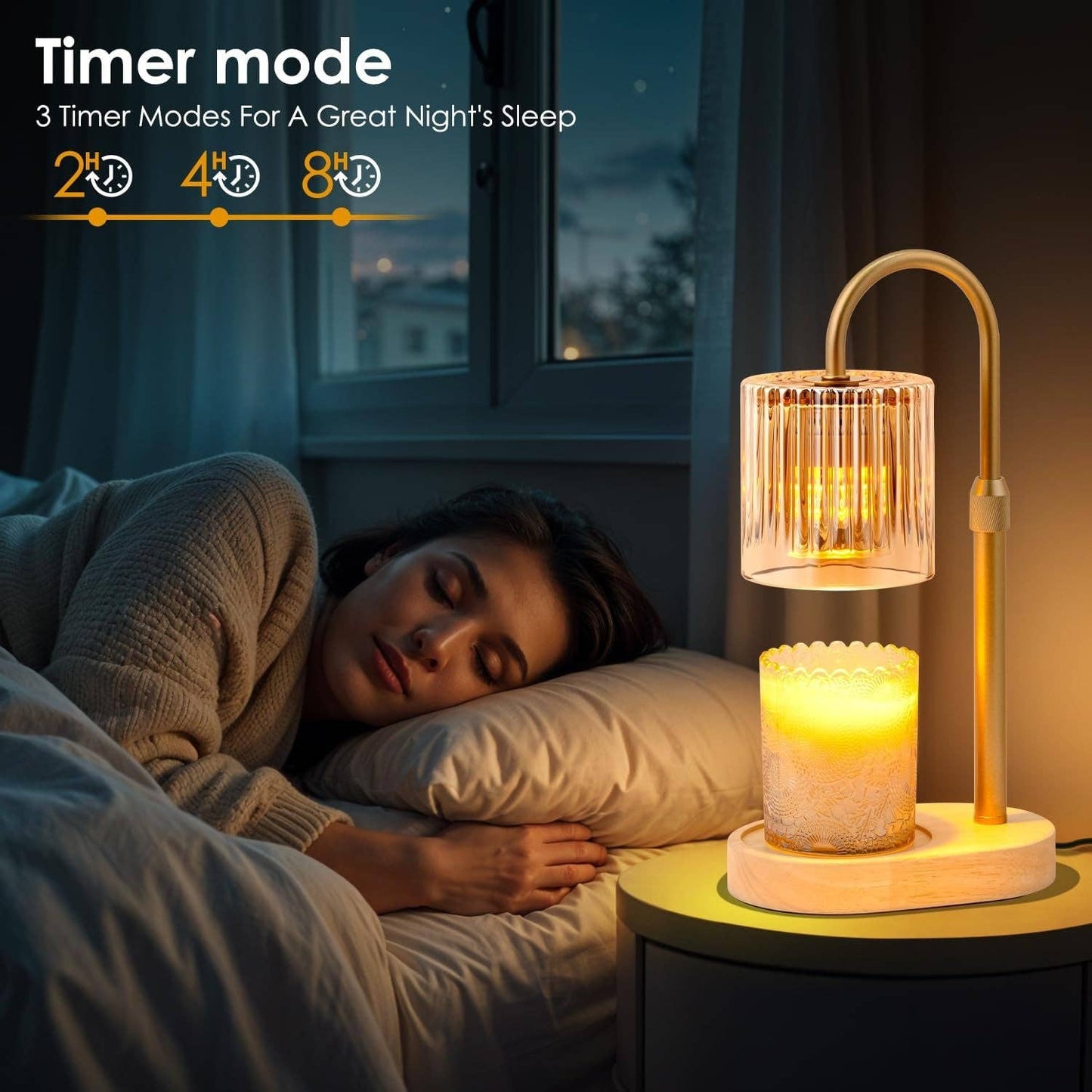 Candle Warmer Lamp FlameFree With Programmable Timer