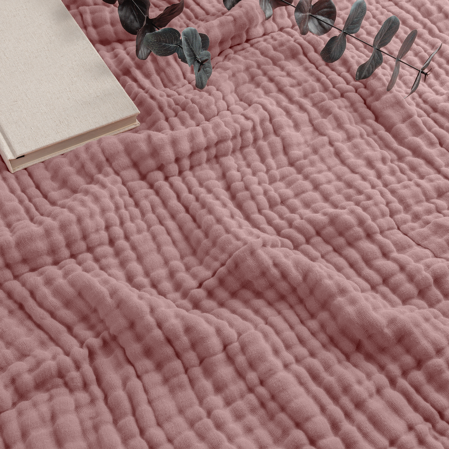 Muslin Blanket for Adults, 6-Layer Bedding by Comfy Cubs