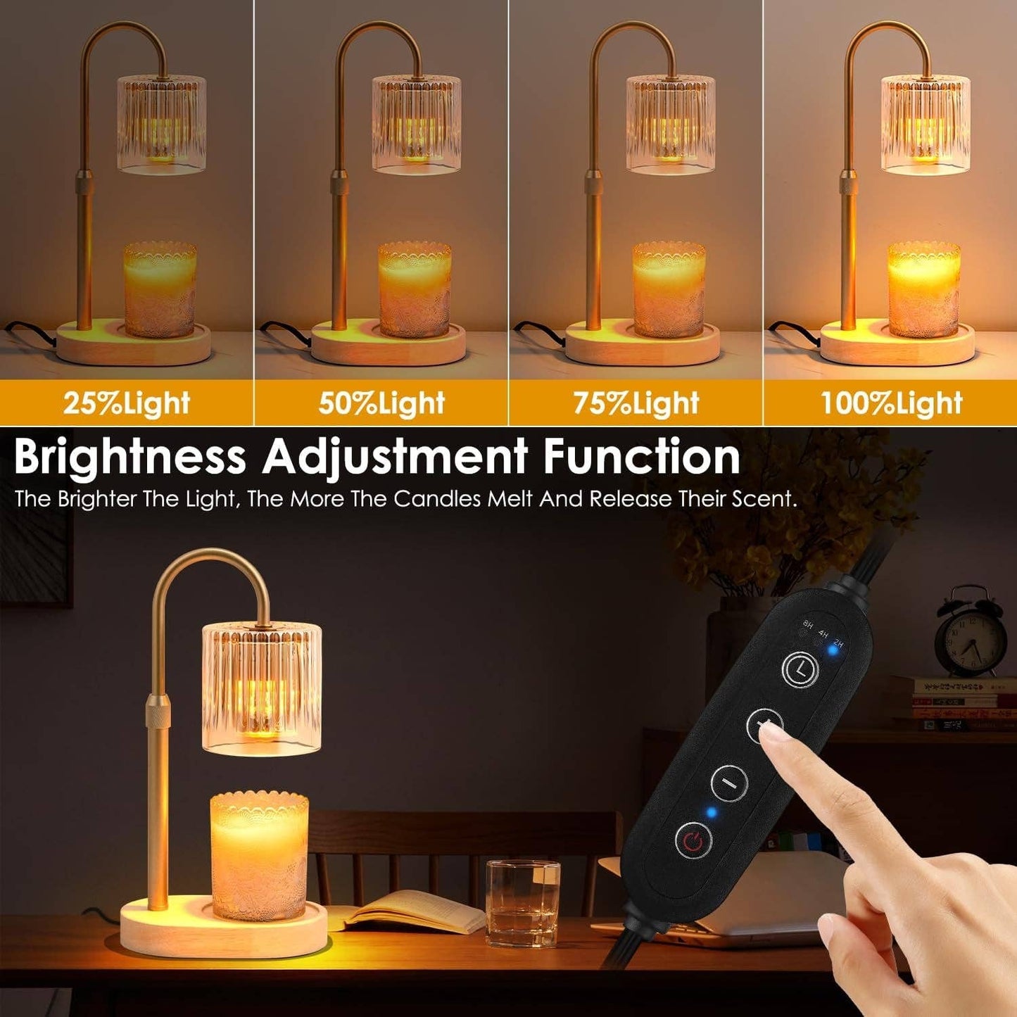 Candle Warmer Lamp FlameFree With Programmable Timer