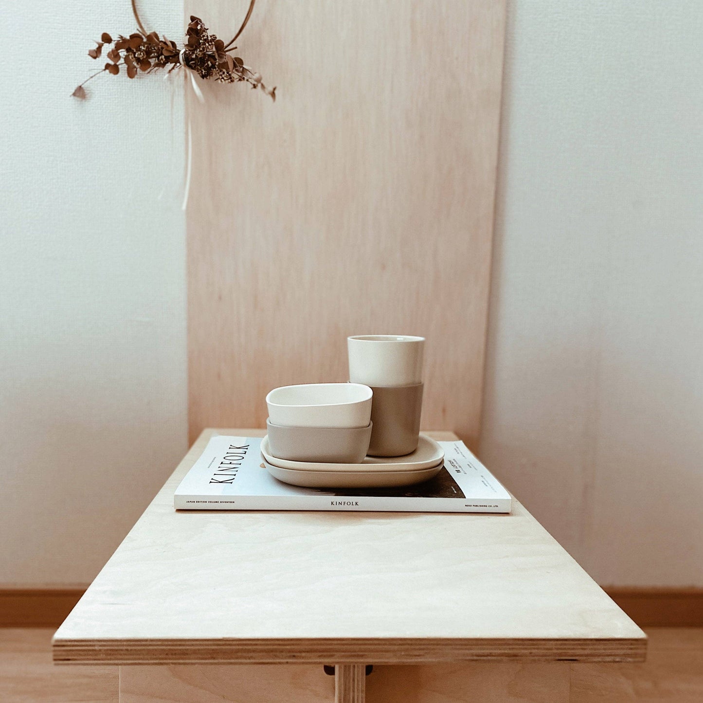 Set of 4: Gusto Medium Cup - Stone