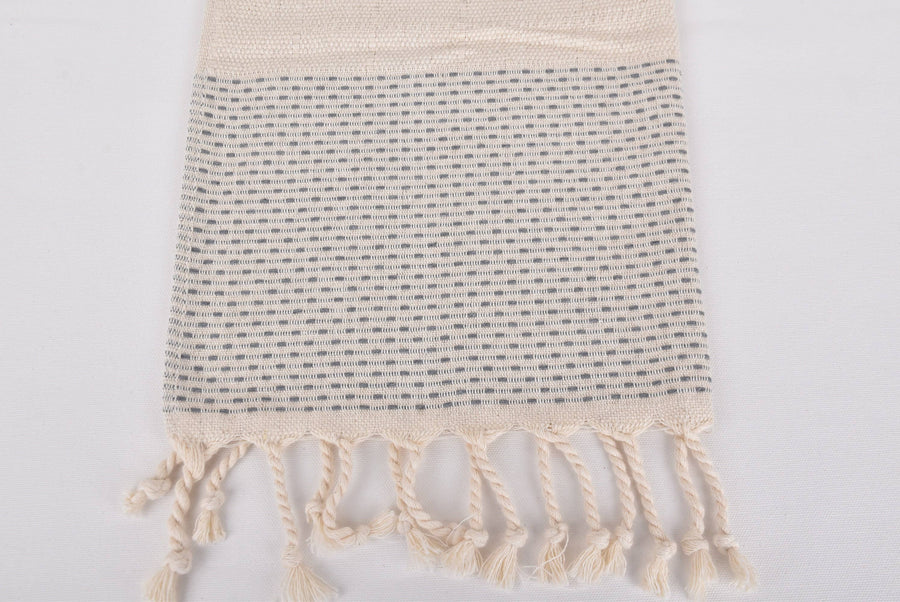 Turkish Hand Towels: Set of 2 (Gray Dots)