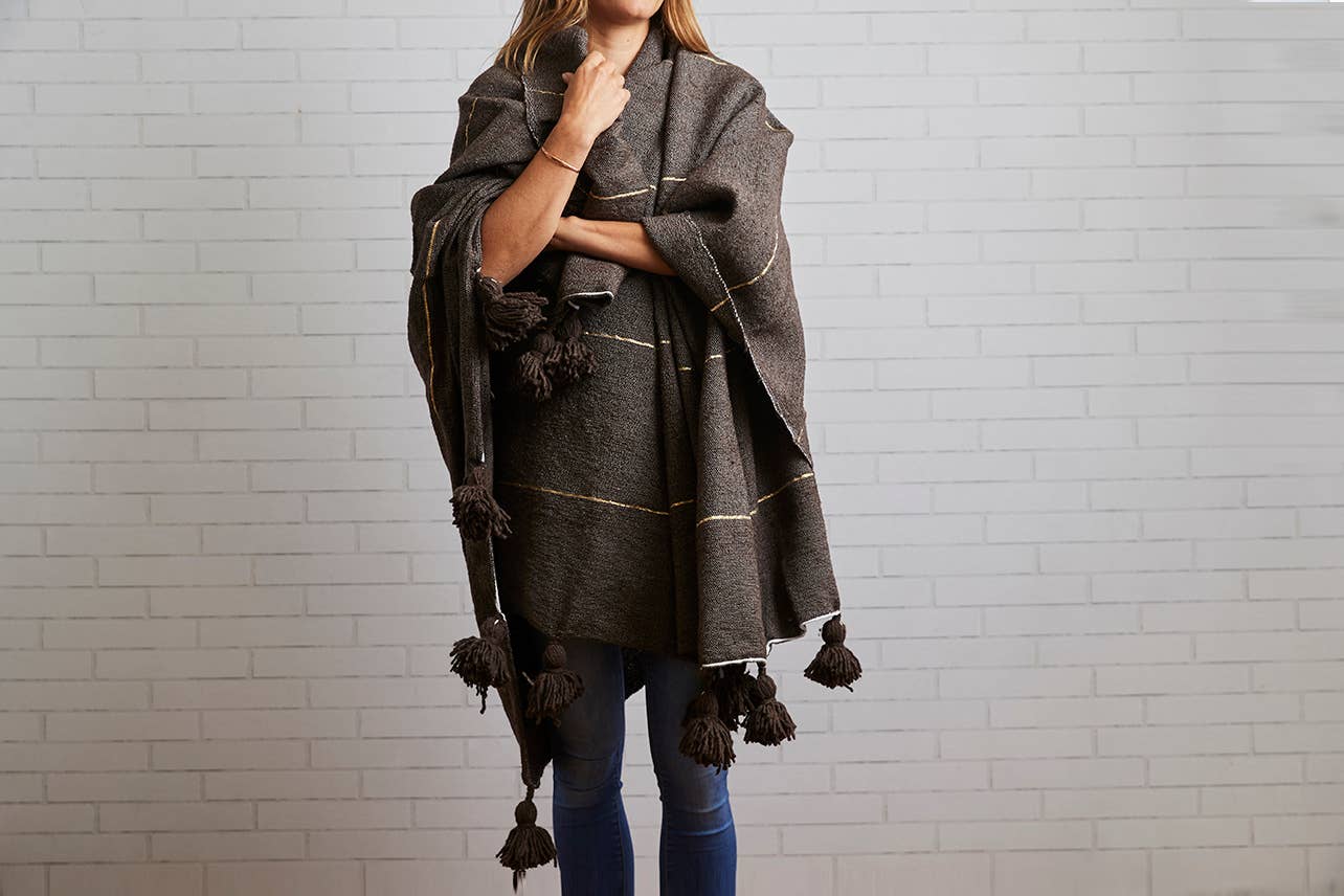 Moroccan Blankets: Brown