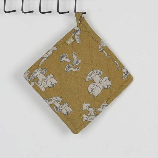 Pot Holder - Mushroom - Mustard