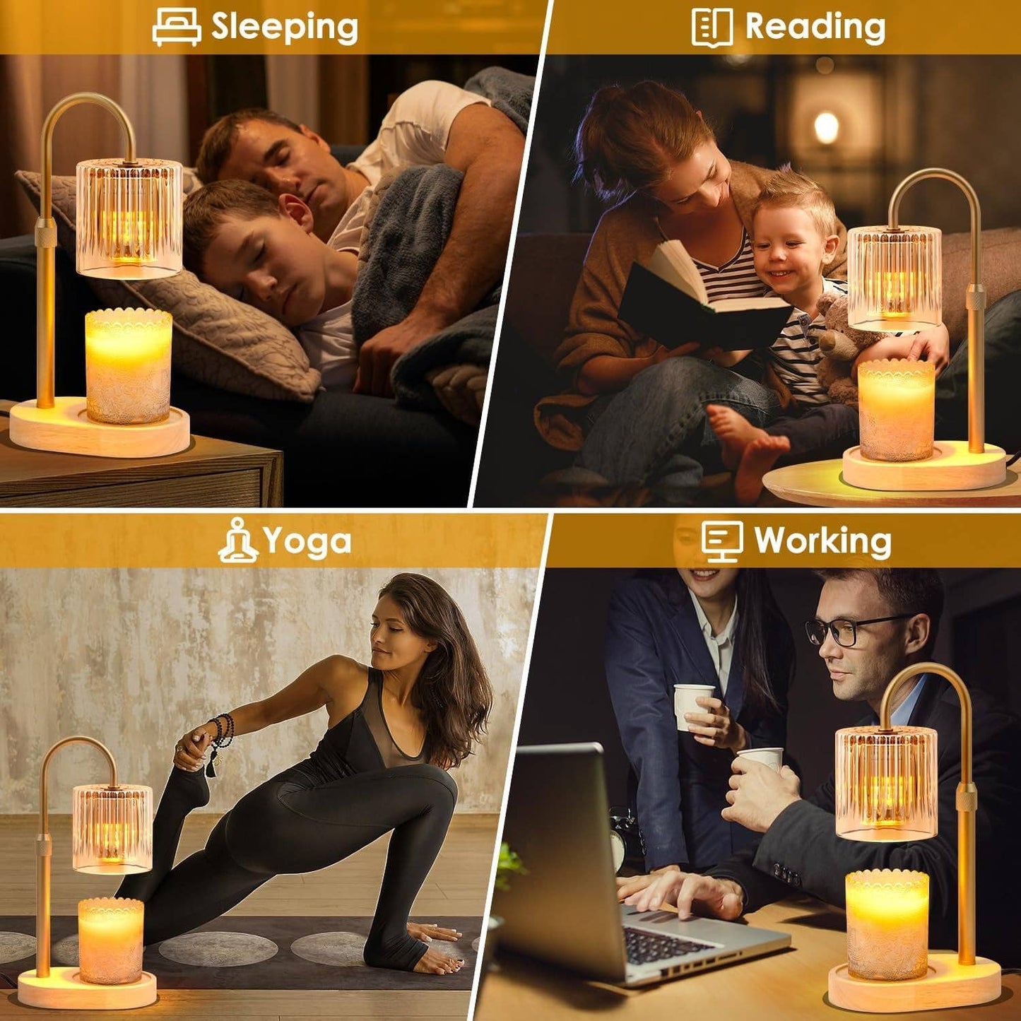 Candle Warmer Lamp FlameFree With Programmable Timer