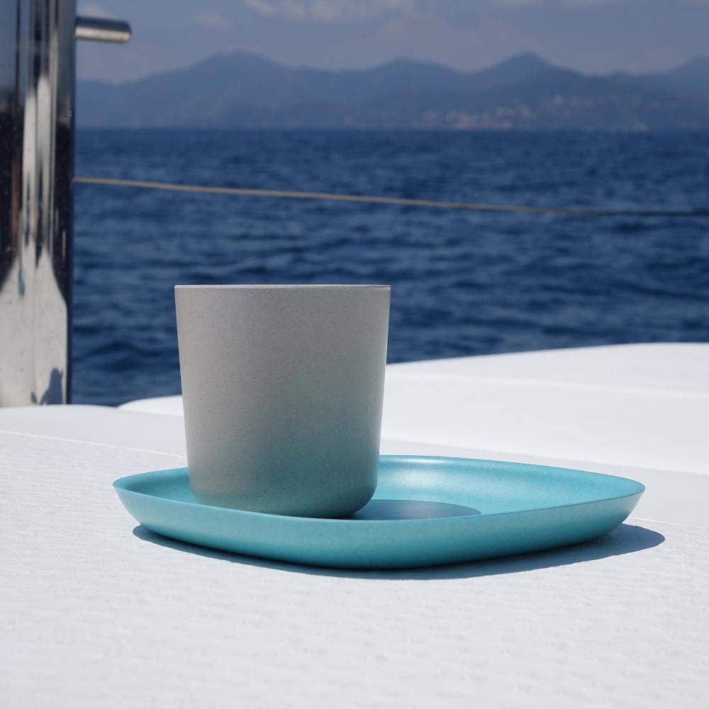 Set of 4: Gusto Medium Cup - Stone