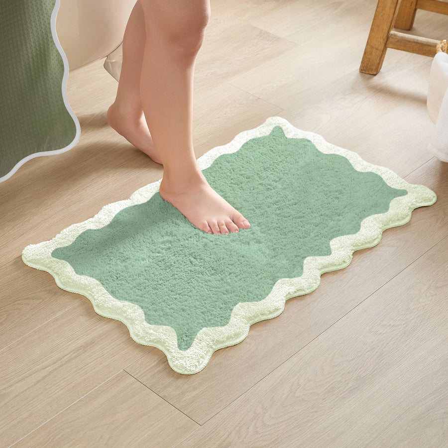 Nereida Tufted Bath Mat – Sage