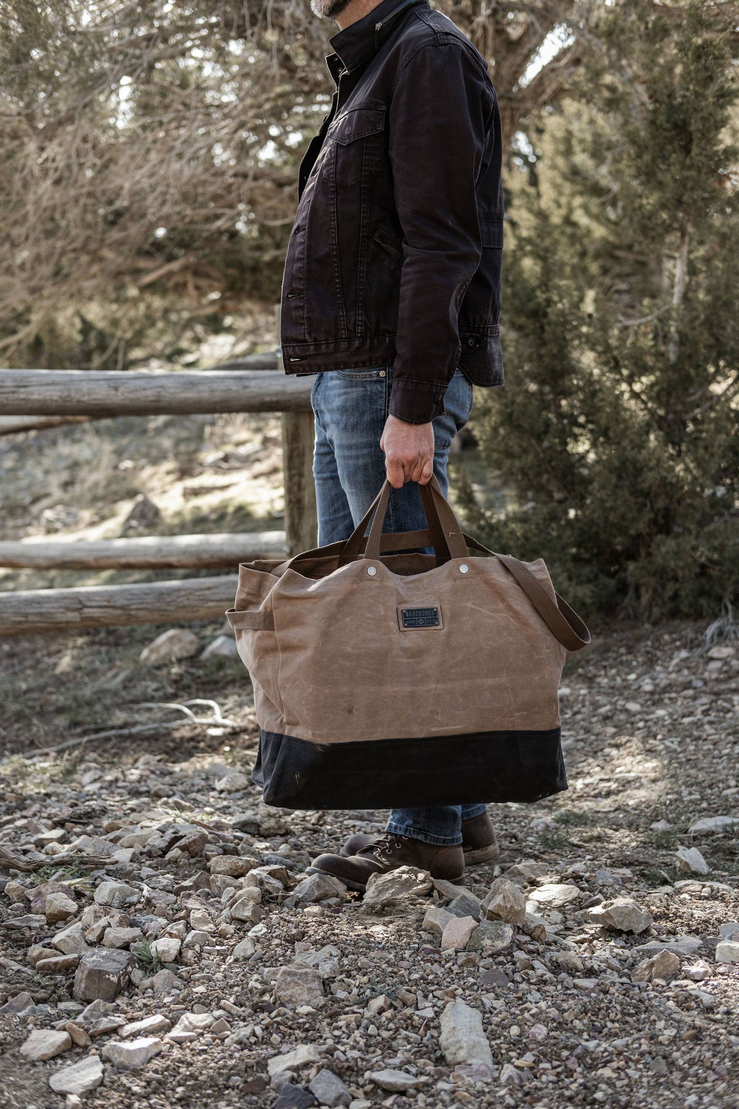 Neelum 40L Giant Tote- Waxed Canvas Bag
