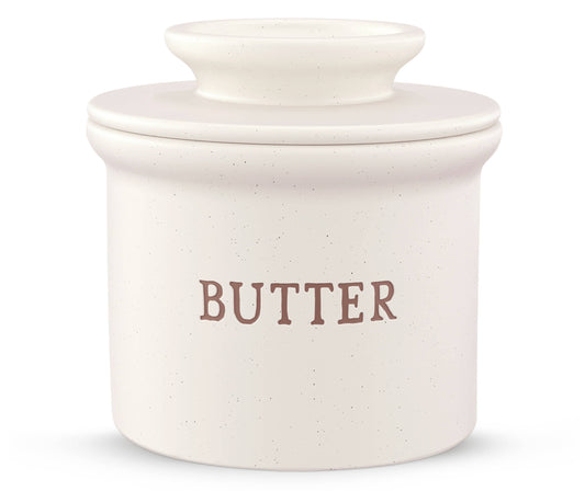 Kook French Butter Keeper Dish, Ceramic