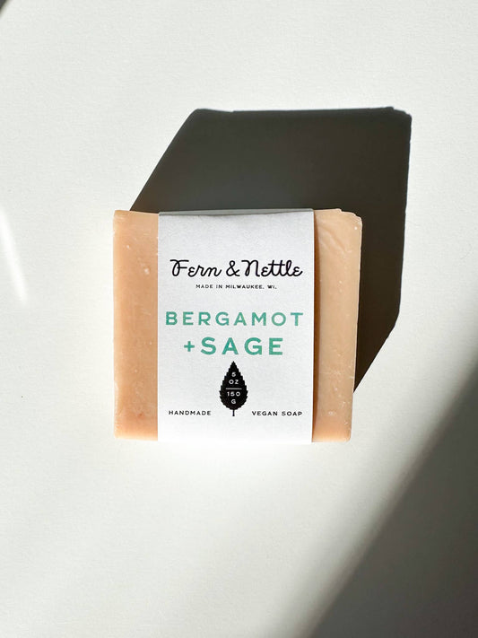 Bergamot+Sage Handmade Vegan Soap