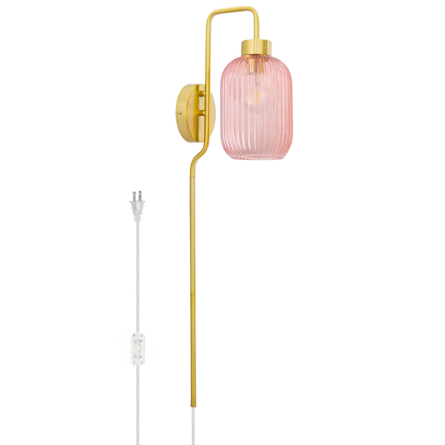 32"H Davia Retro Wall Sconce Pink, White, Smoke, or Green