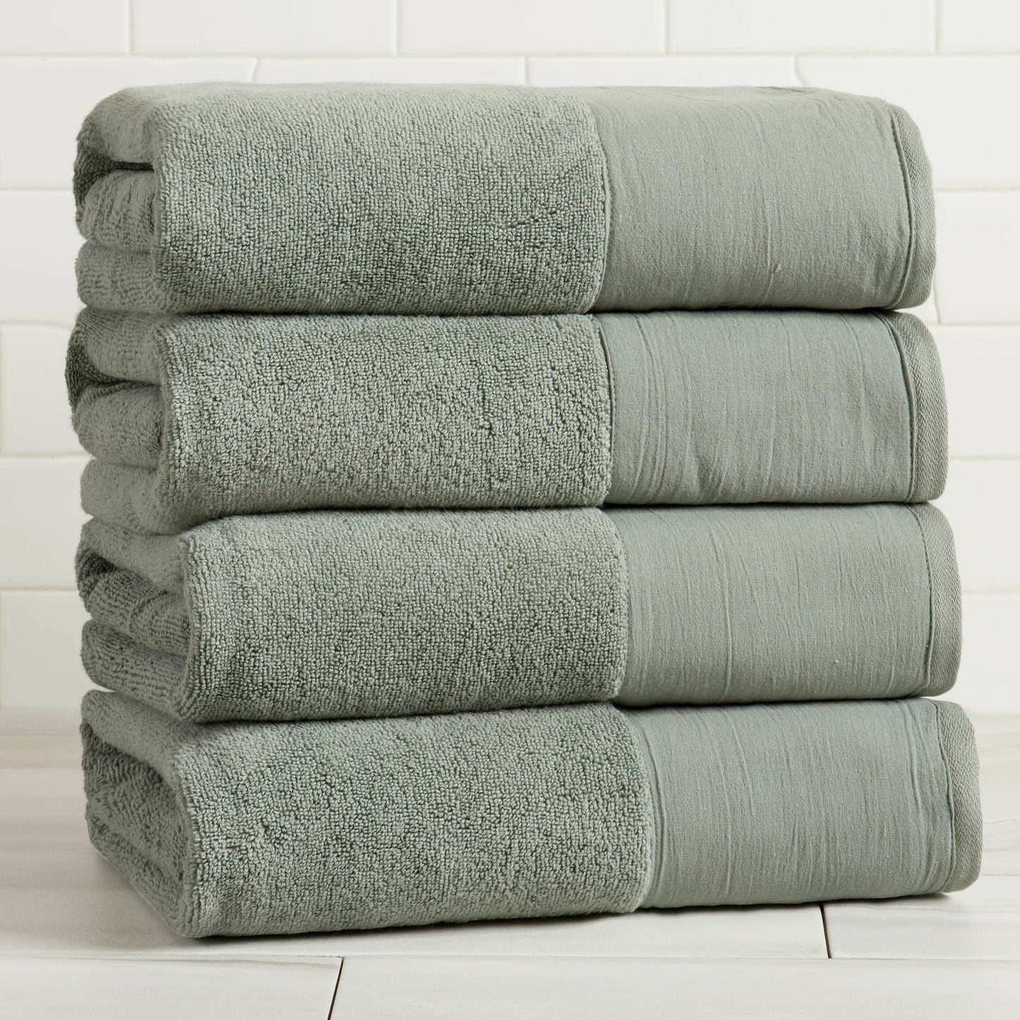 Bath Towel Set - 100% Cotton 6-Piece Set - Priya Collection