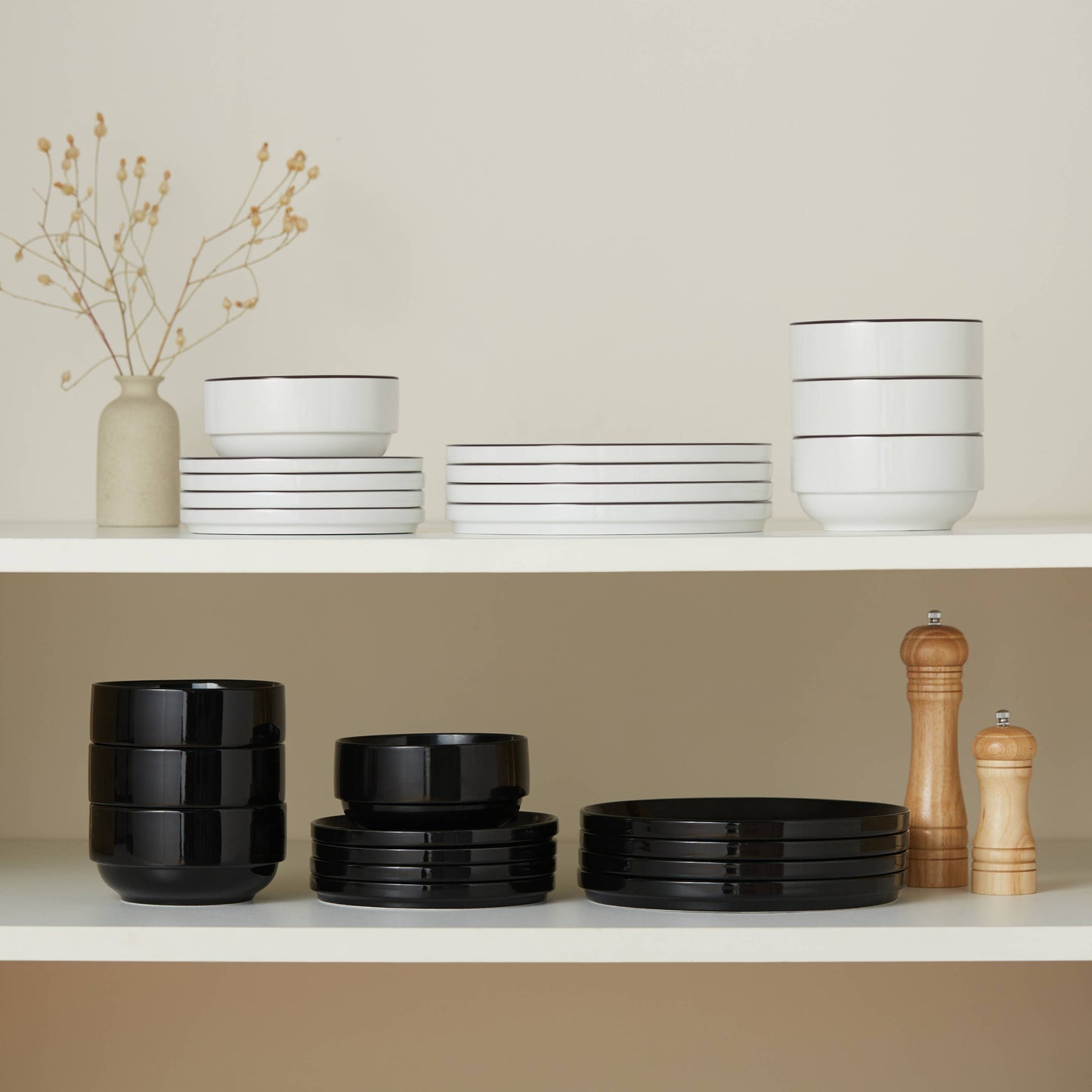 Kook Dinnerware Set, 12 Piece, Ceramic, Cambridge Classics