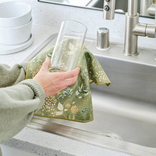 Kitchen Herbs All Purpose Towels, Ultra Absorbent, Set of 4