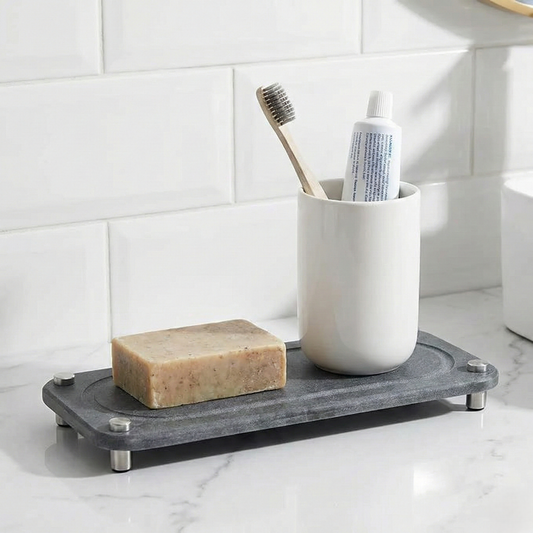 Diatomite Quick-Dry Sink Caddy Organizer Tray Kitchen Bath