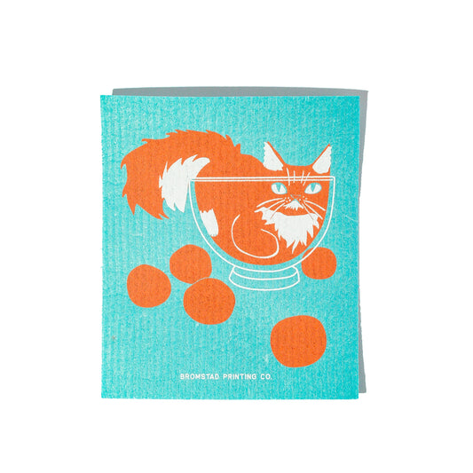Bowl Cat - Swedish Dishcloth