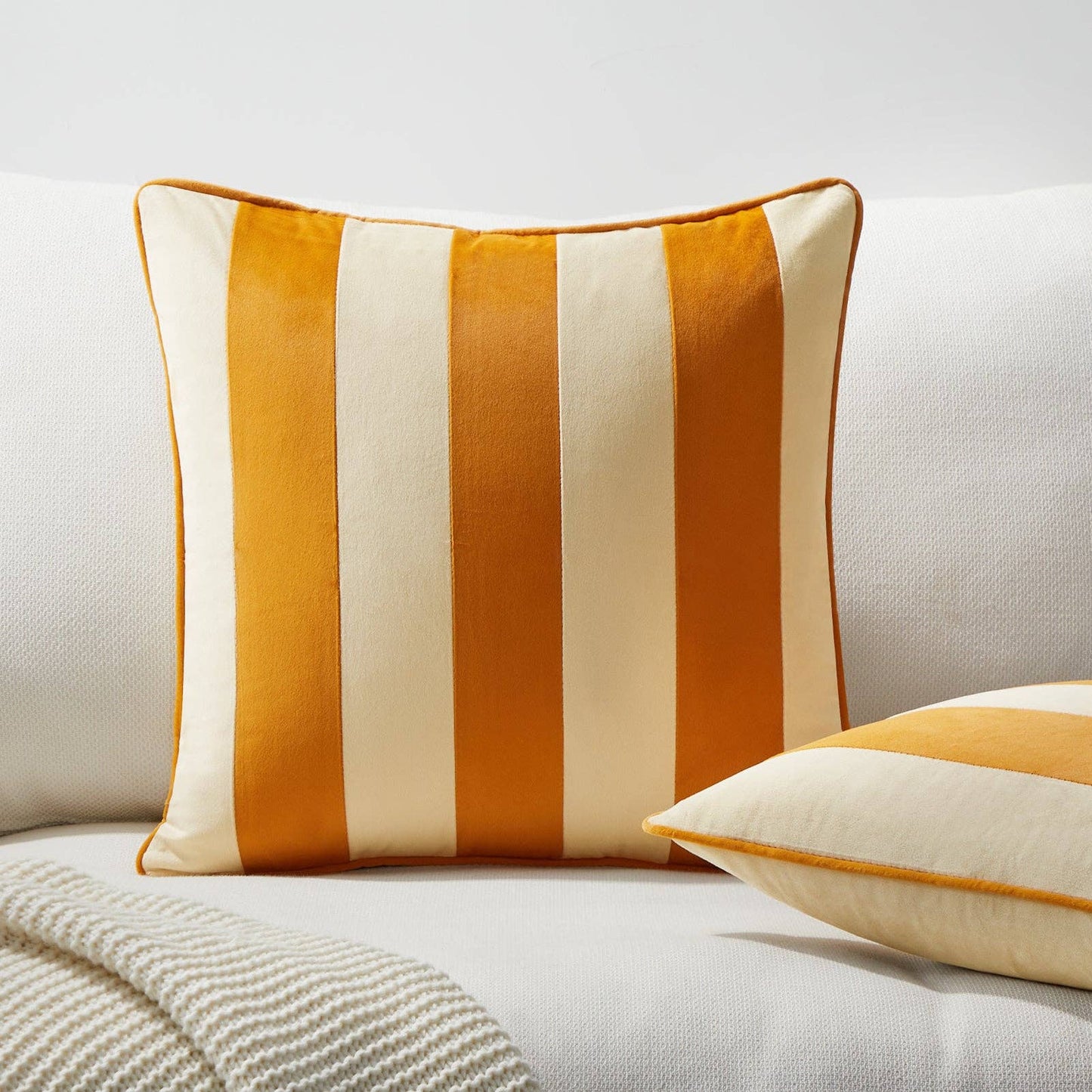 Tamarindo Pillow Covers (2-Pack) - Honey/Cream
