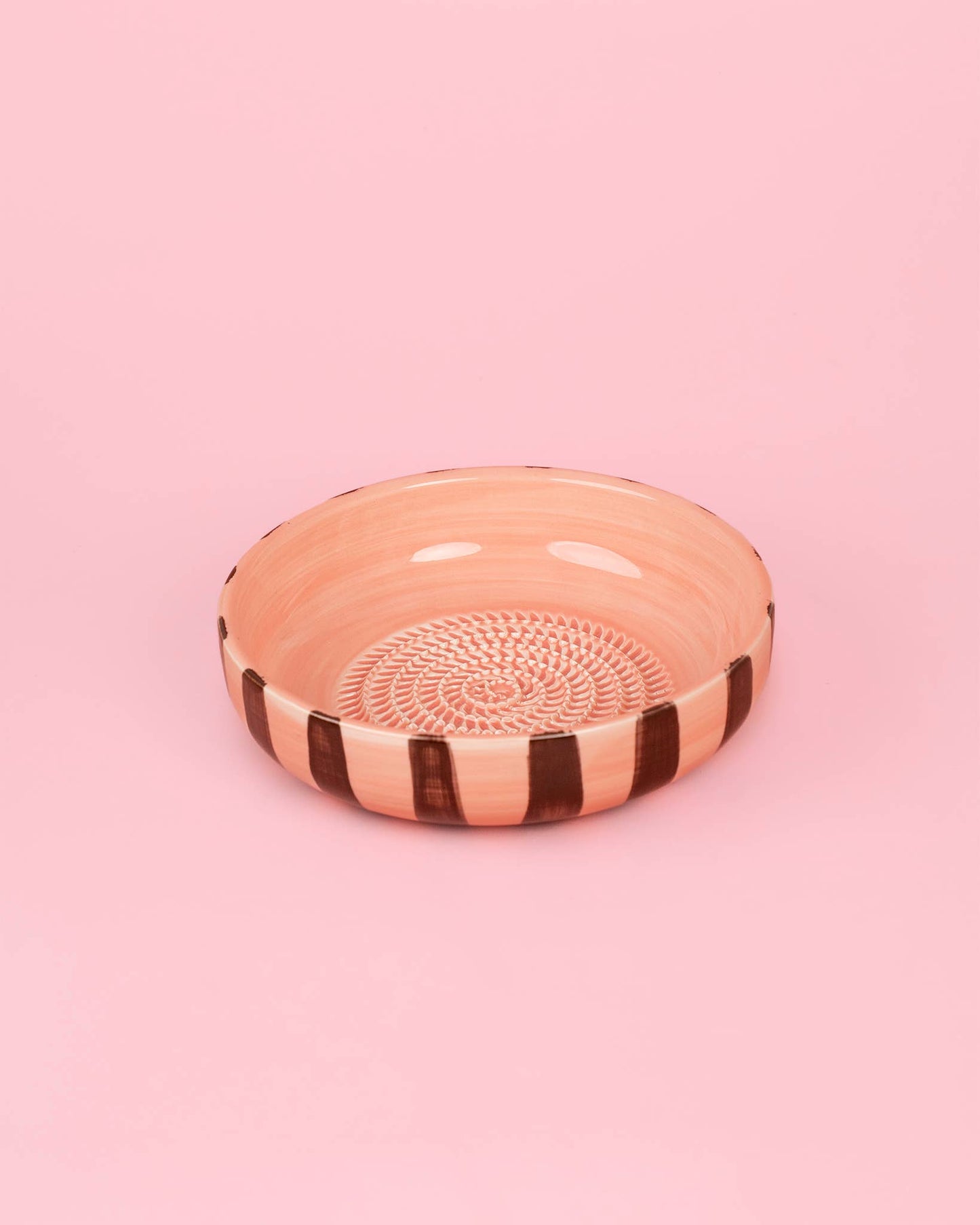 Ceramic Garlic Grater Set – With Silicone Lid & Wooden Spoon