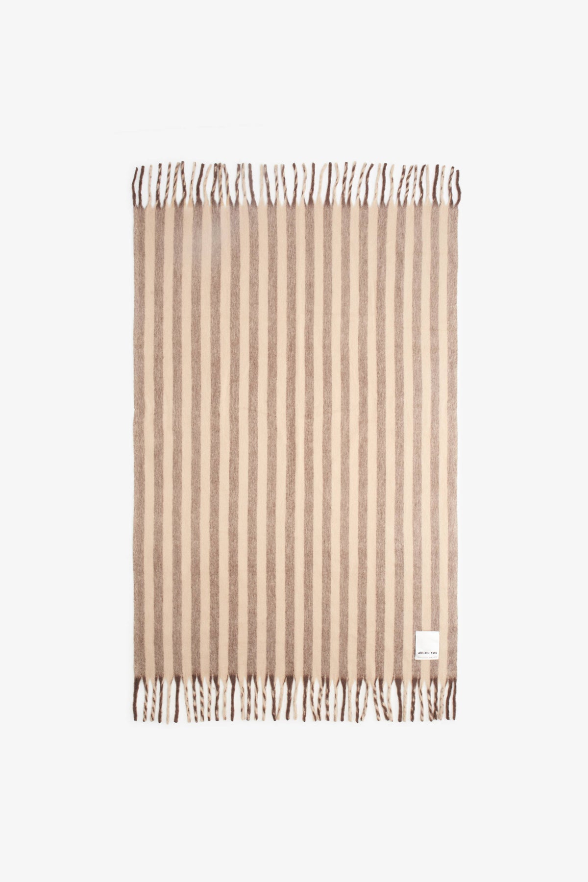 Wool Stripe Throw – Burnt Umber
