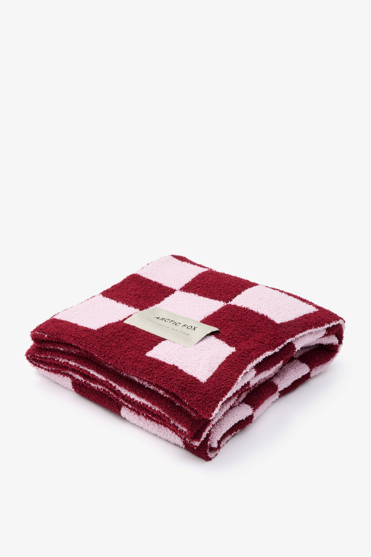 The Teddy Throw - 100% Recycled - Pink Check - FW26
