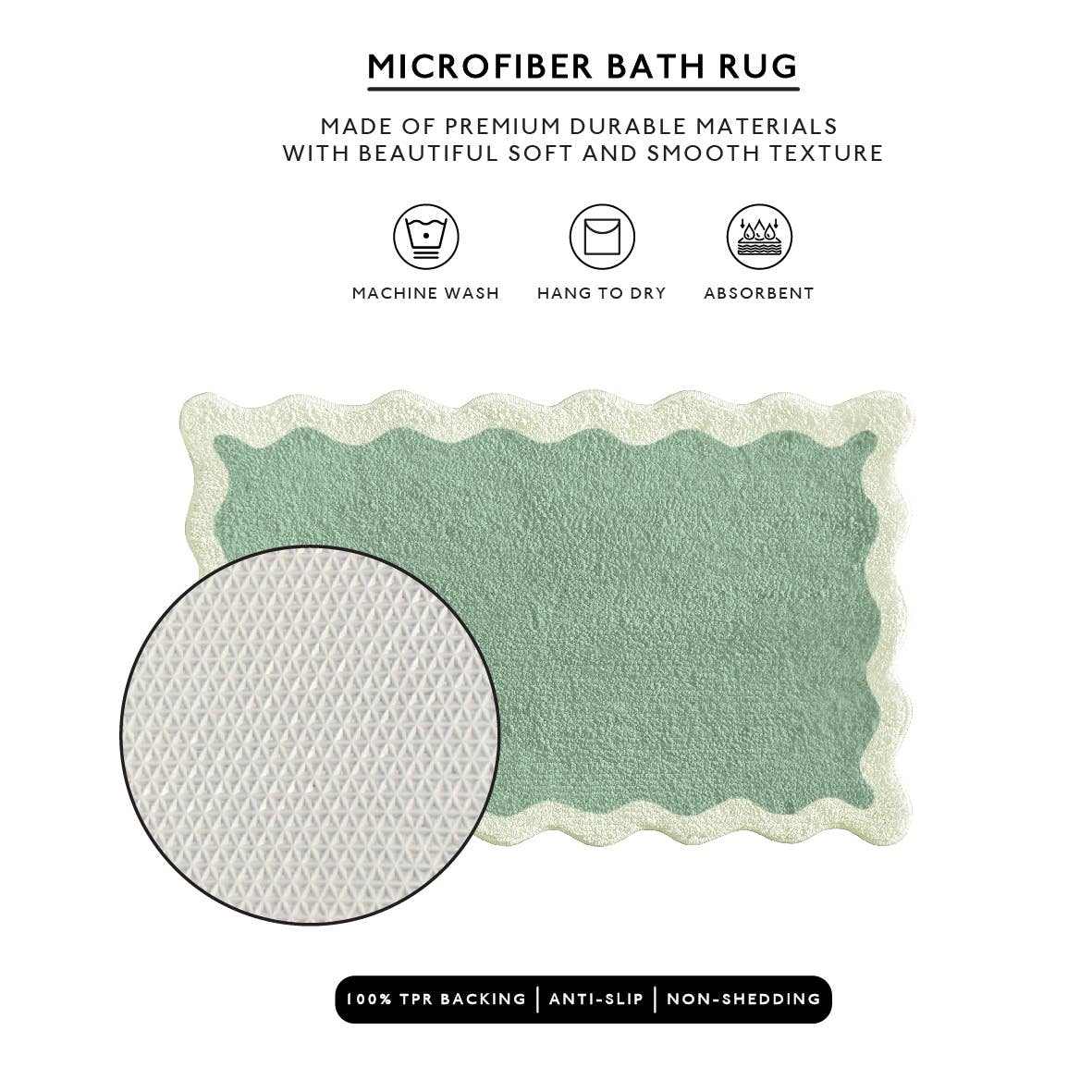 Nereida Bath Mat (Sage)