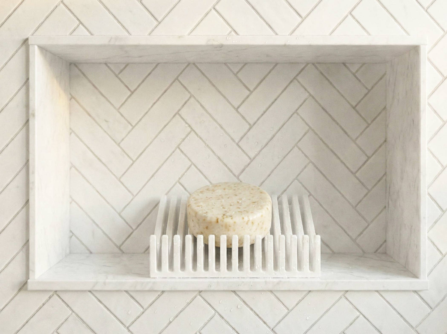 Self-Draining Soap Dish